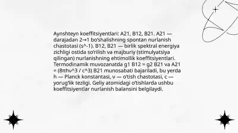 Atomning majburiy nurlanishi 4