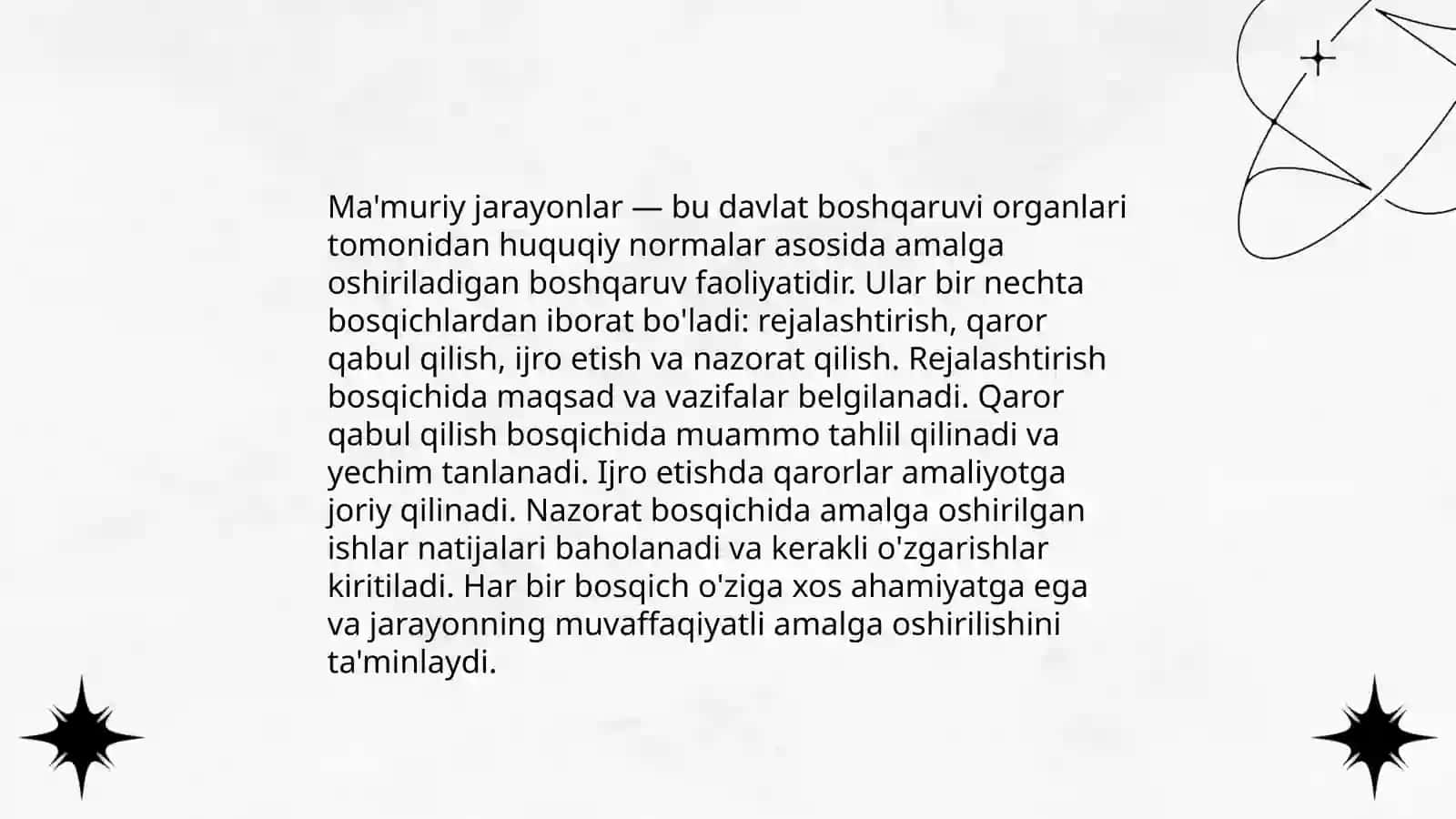 Mamuriy tartib taomilda mamuriy ish yuritish 4