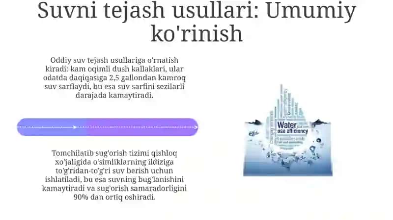 Suvni Tejash Usullari va Texnologiyalari 4