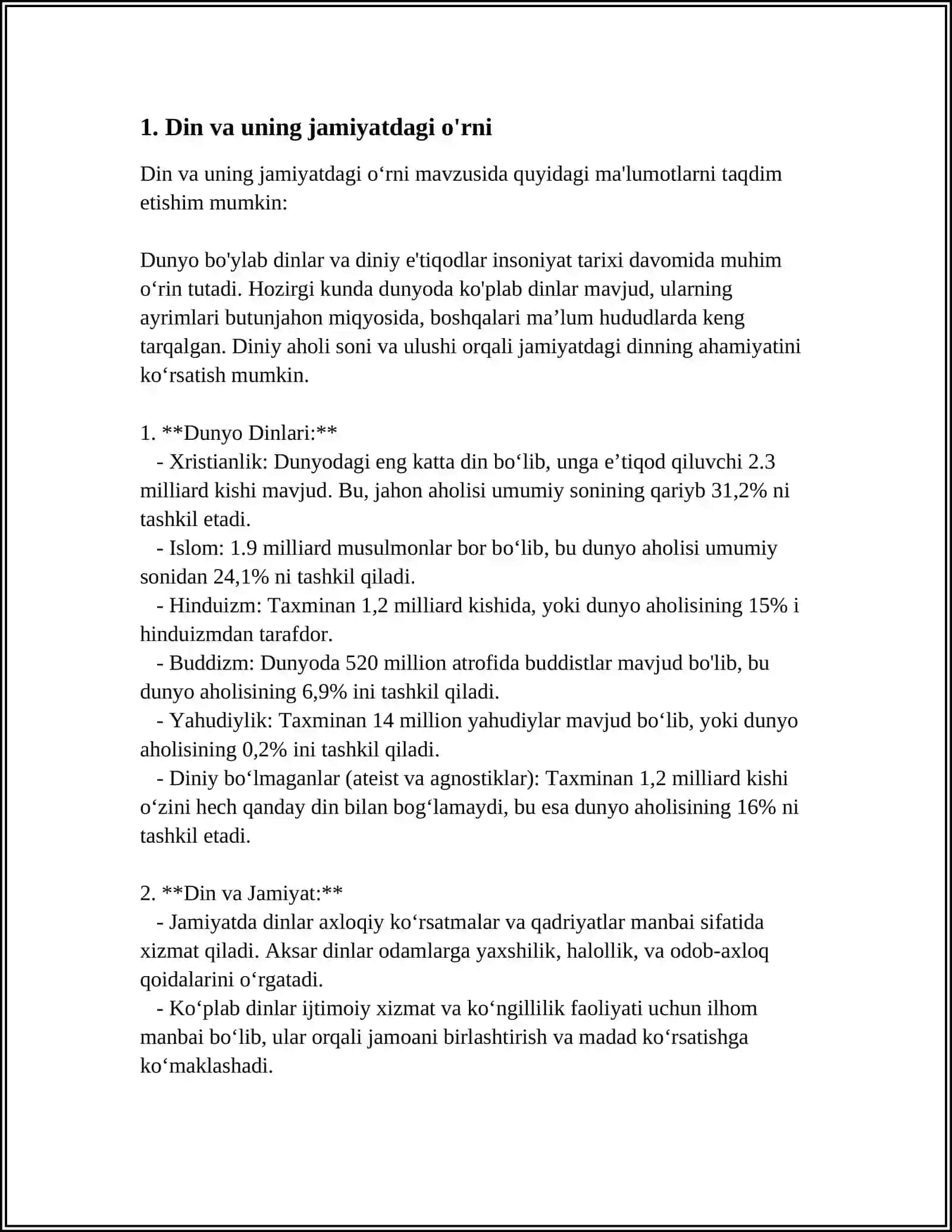 DIN,DINSHUNOSHLIK,DIN FALSAFASI,TEOLOGIY,TEOSO'FIYA,XUDOJO'YLIK,DINIY E'TIQOD, AQIDA,ILOHIY TUSHUNCHALARNING MOHIYAT 4