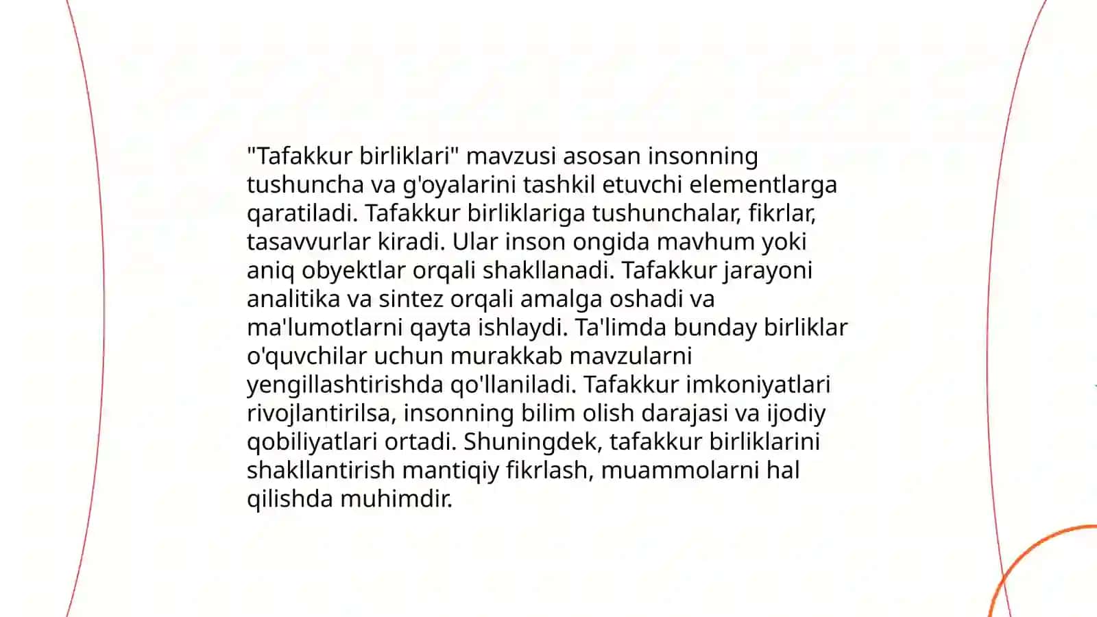 Tafakkur operatsiyalari 4