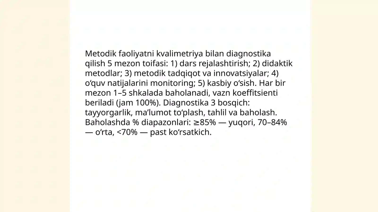 Pedagogik kvalimetriya mezonlari asosida zamonaviy pedagog 4