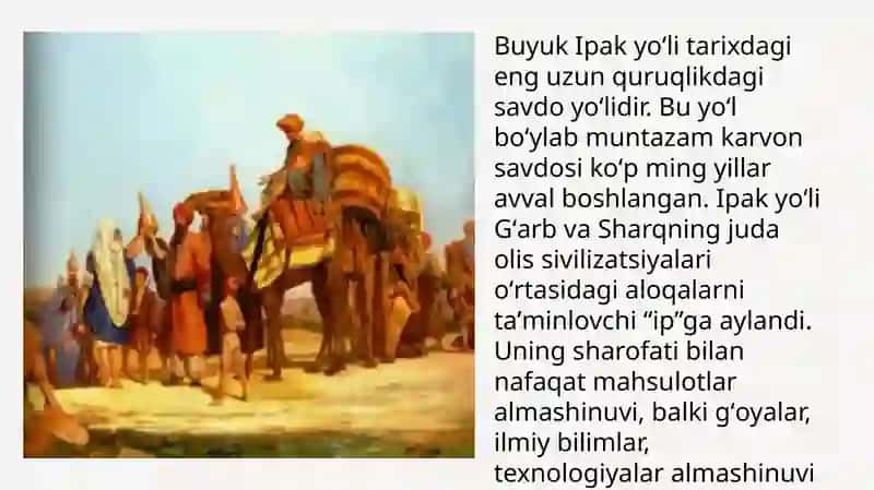 Buyuk Ipak yo‘lini shakllanishi tarixi 4