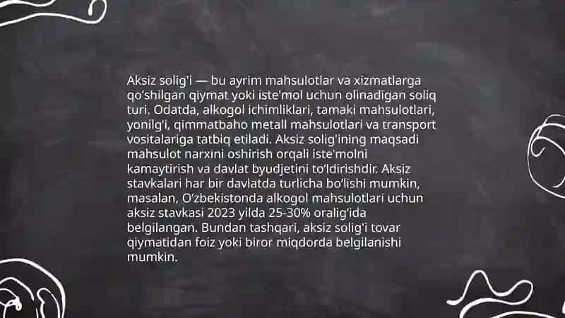 Aksiz solig’i 4