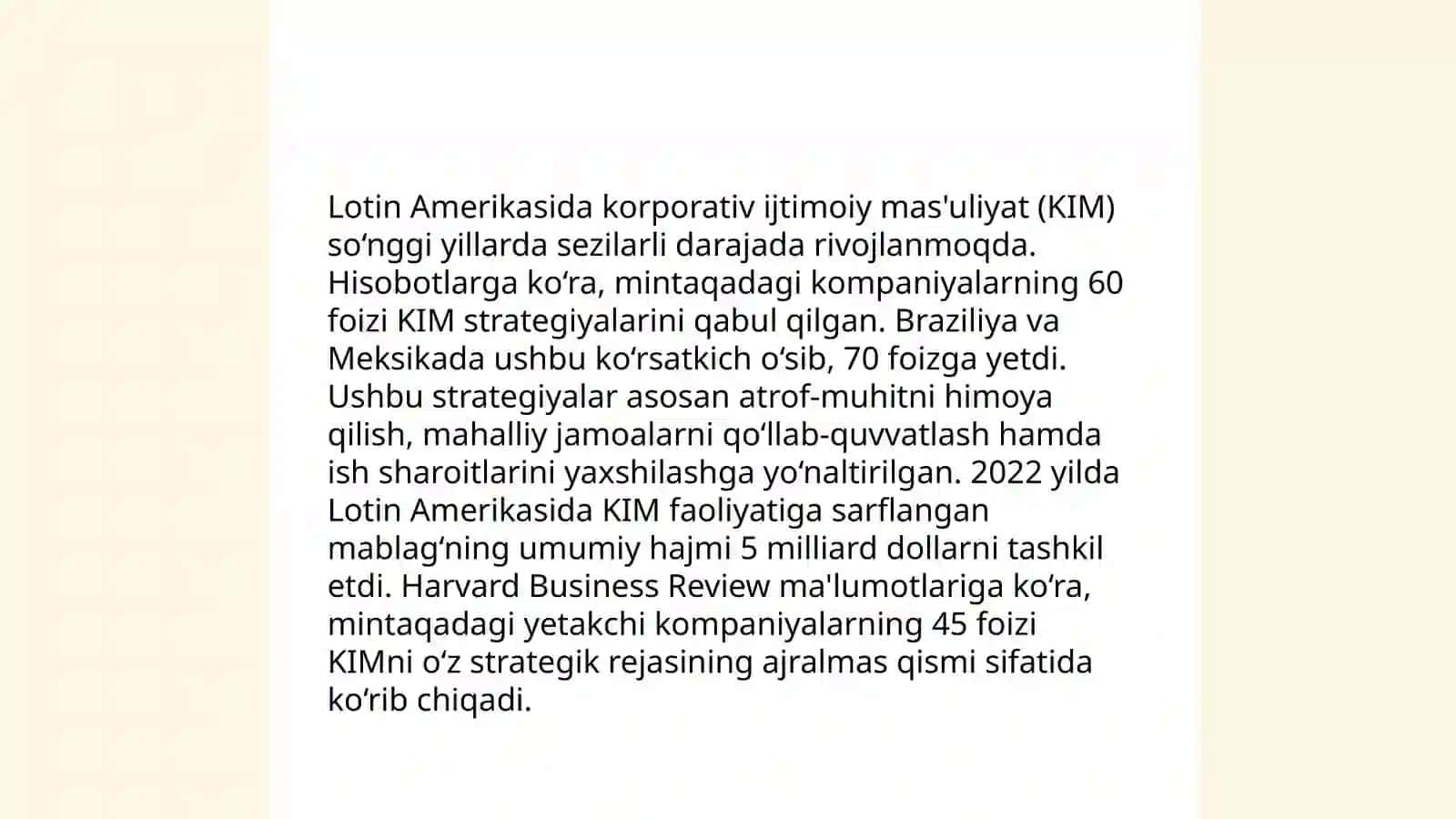 Osiyoda korporativ ijtimoiy mas'uliyat (KIM) kontseptsiyasi 4