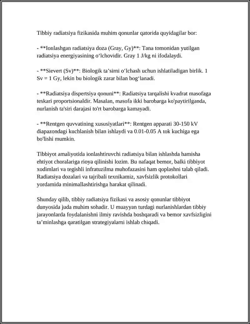 Tibbiy Radiologiya Fizik va Texnik Asoslari 4
