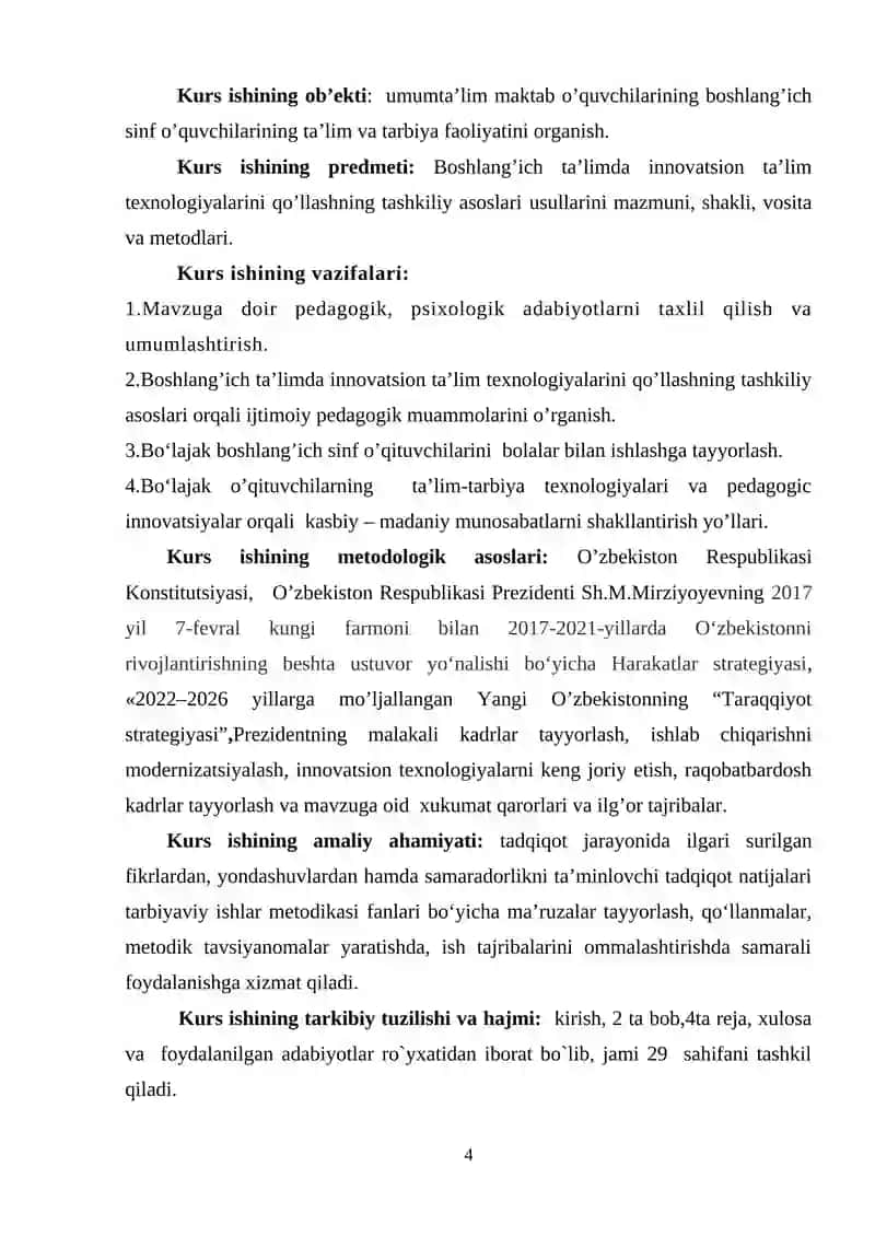 Tarbiya jarayonini amalga oshirishda innovatsion texnologiyalaridan foydalanish 4