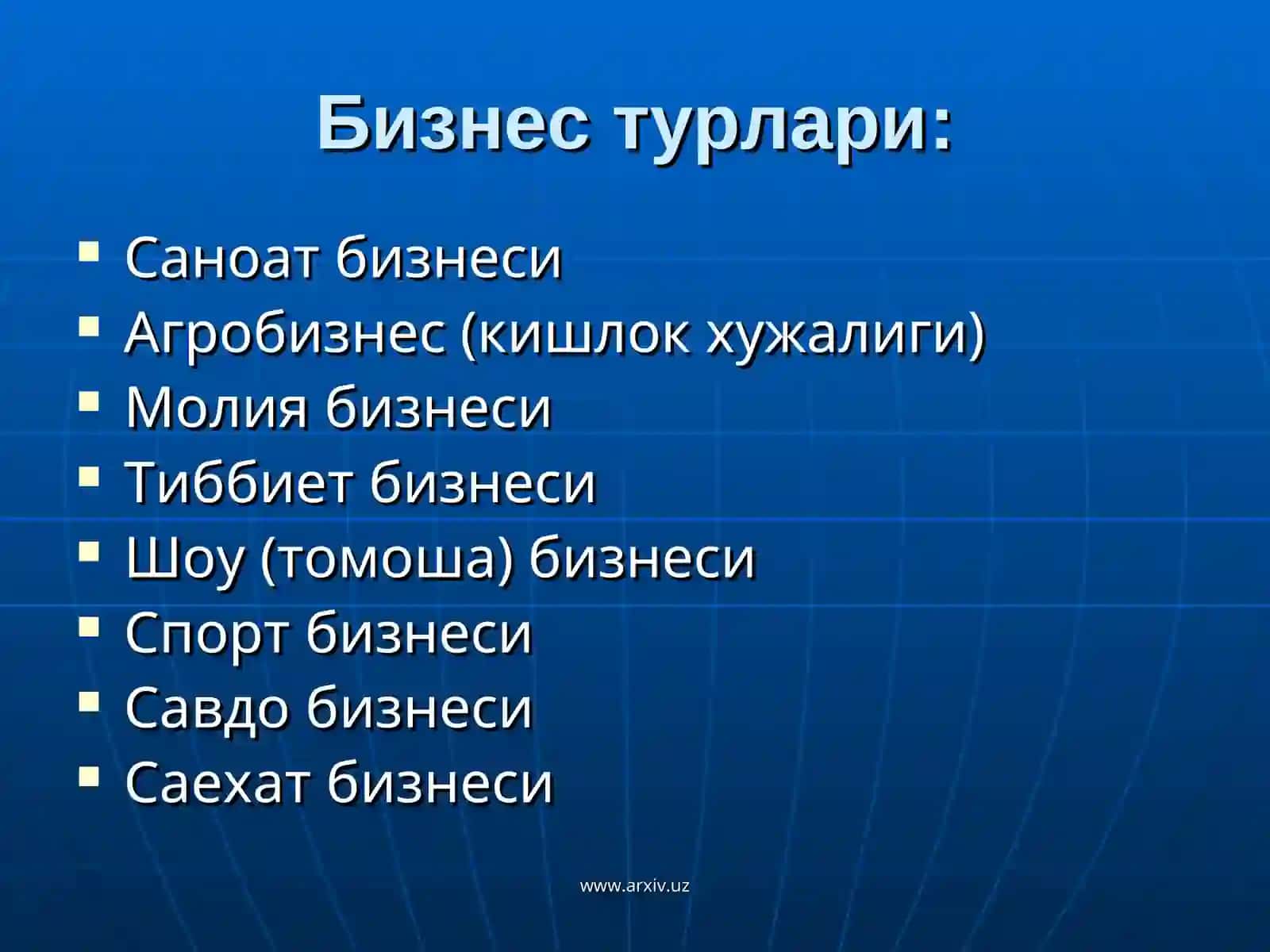 Тадбиркорлик фаолияти 4