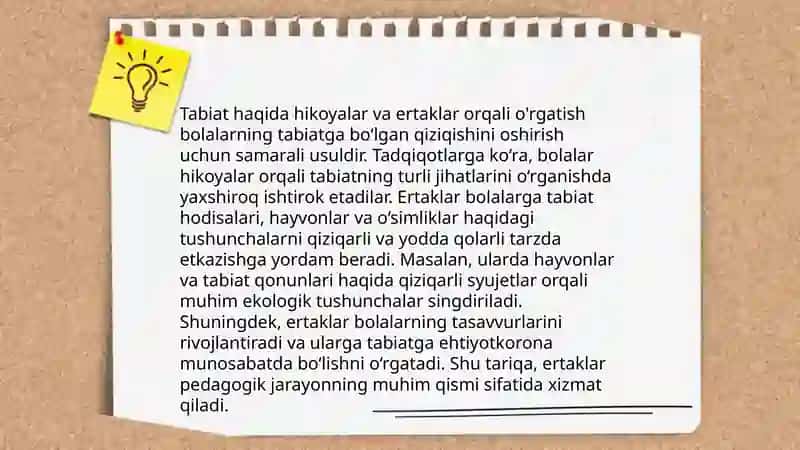 Bolalarni tabiat bilan tanishtirishning tamoyillari 4