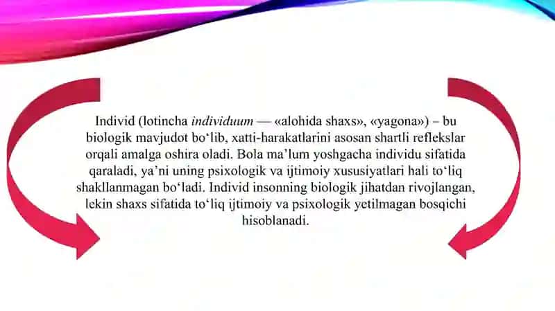 Shaxsning rivojlanishi, tarbiyasi va ijtimoiy o'sish 4