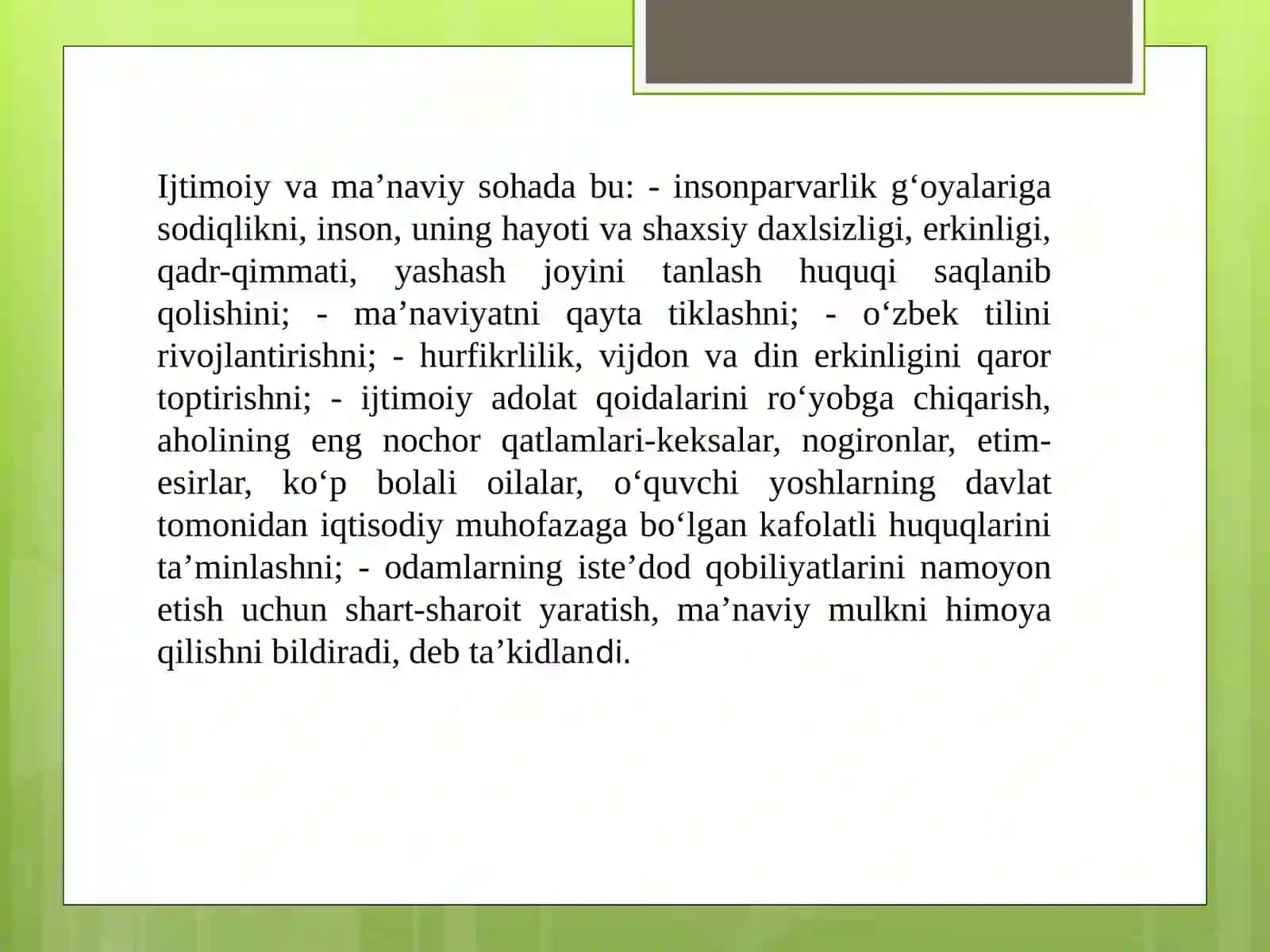 O‘zbekistonning o‘ziga xos istiqlol va taraqqiyot yo‘li 4