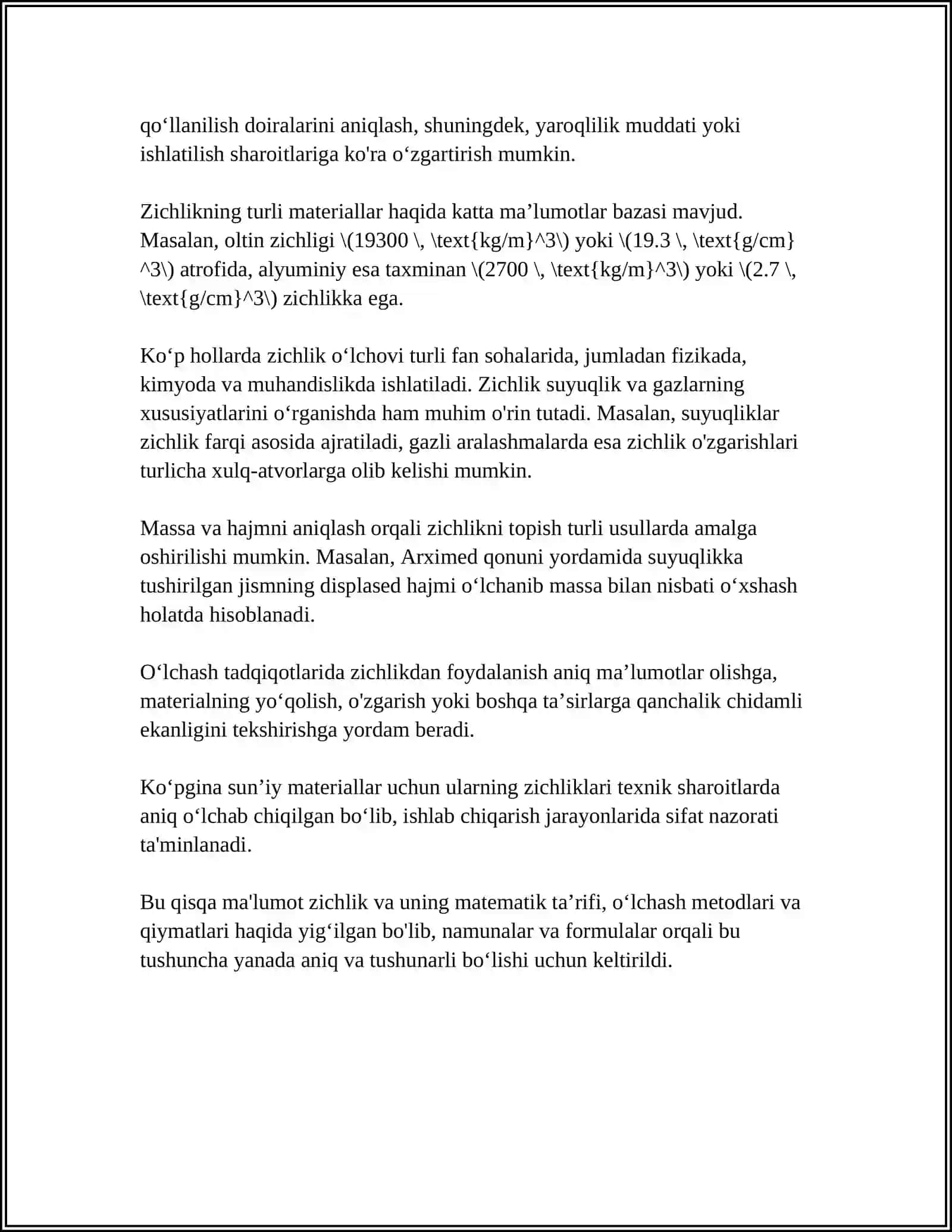 BIOLOGIK TO'QIMALAR VA QATTIQ JISMLAR ZICHLIGINI ANIQLASH 4