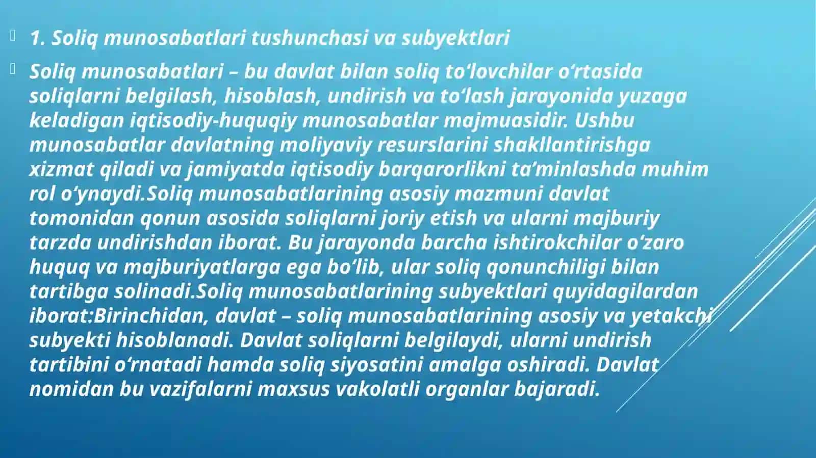 Soliqmunosabatlarisubyektlarininghuquqlarivasoliqmajburiyatlariningbajarilishi 4