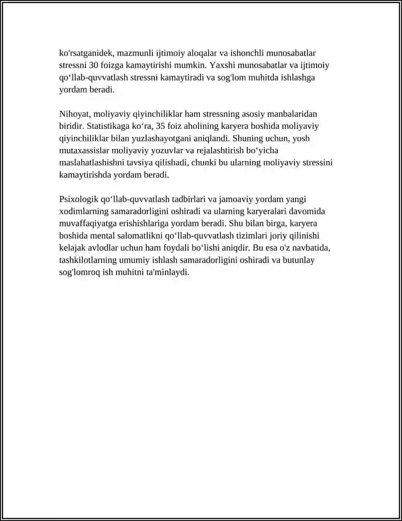 KASBIY KARYERA QILISH JARAYONIDA PSIXOLOGIK VA PEDAGOGIK QOʻLLAB QUVATLASH 4