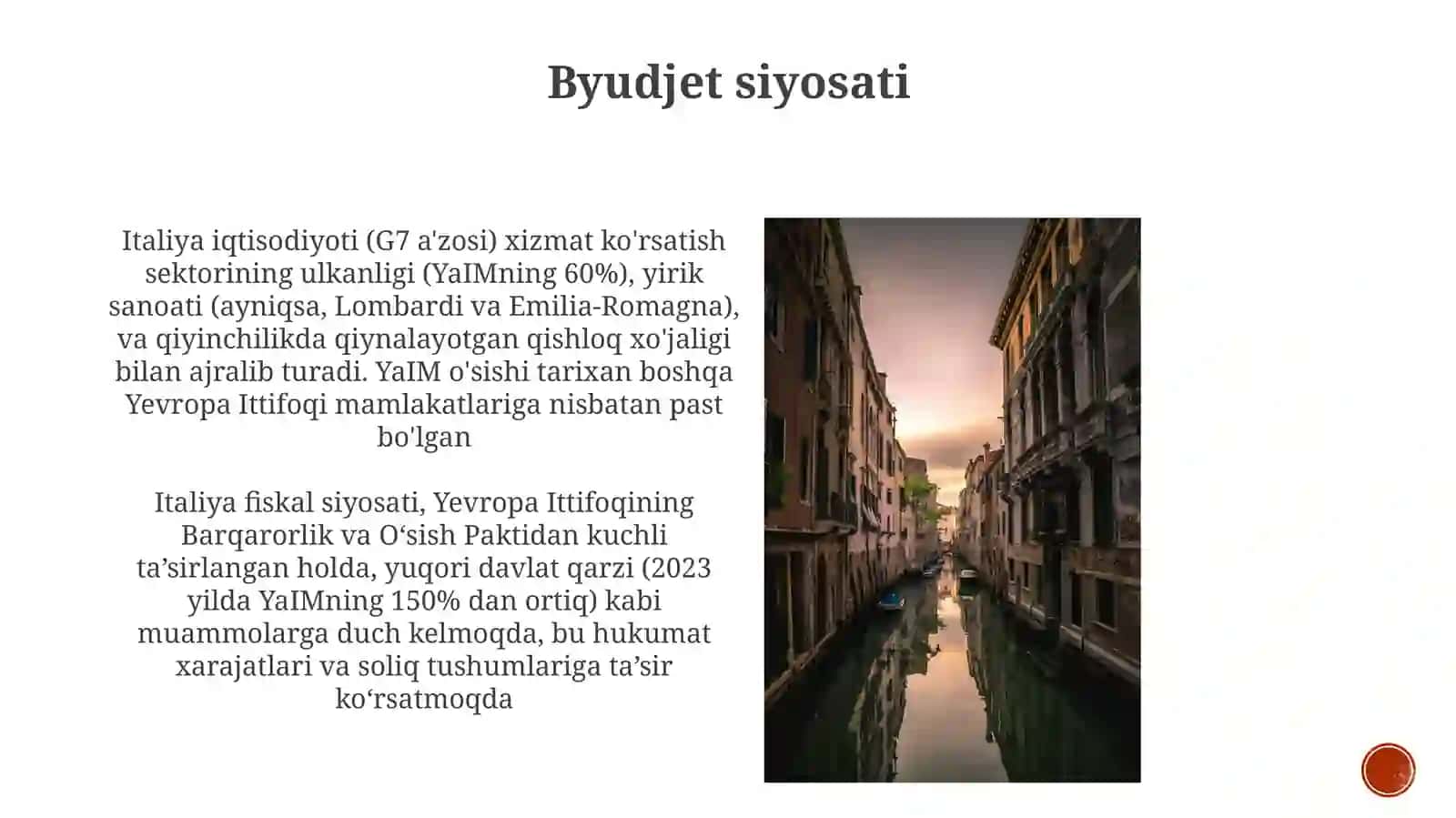 Italiya davlati iqtisodiyoti togrisida 4