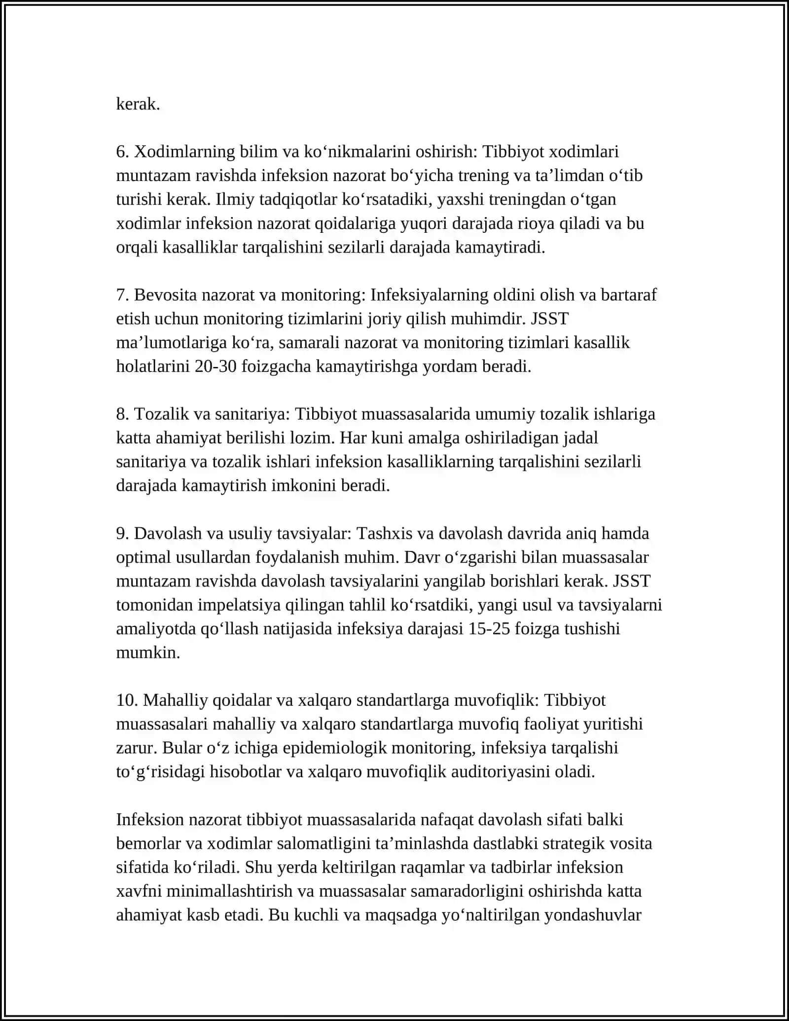 Tibbiyot muassasalarida infeksion nazorat 4