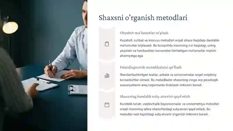 Shaxs xarakteri va temperamentlarini ekperimental o‘rganish 4