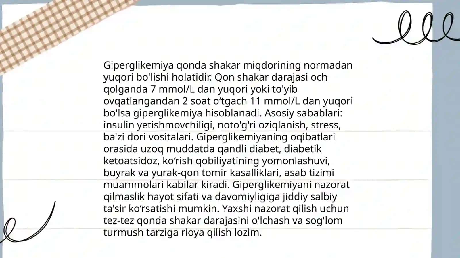 Qandli diabetning fiziologik xususiyatlari 4