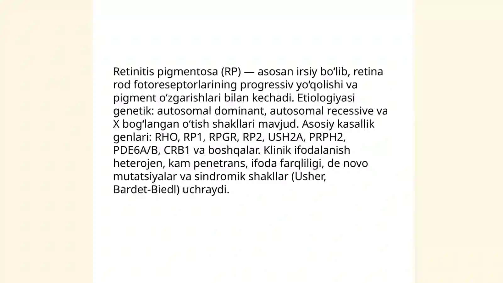 Ko'z to'r pardasi degenerativ kasalliklari 4