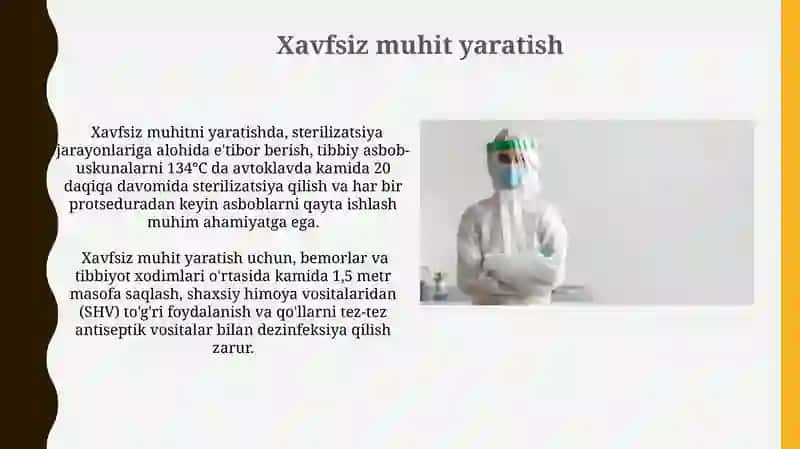 Infeksion nazorat va Infeksion havfsizlik 4