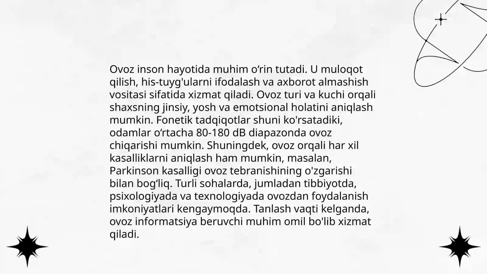 Og'zaki usullar va ularning turlari 4