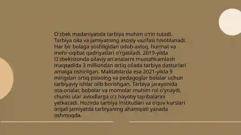 Boʻlajak oʻqituvchilarni milliy tarbiyaning pedagogik psixologik asoslari bilan qurollantirish 4