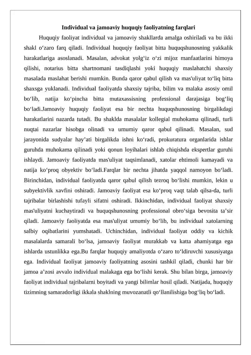 Huquqshunoslar jamoasi ishini to‘g‘ri tashkil etish usul va talablari 4