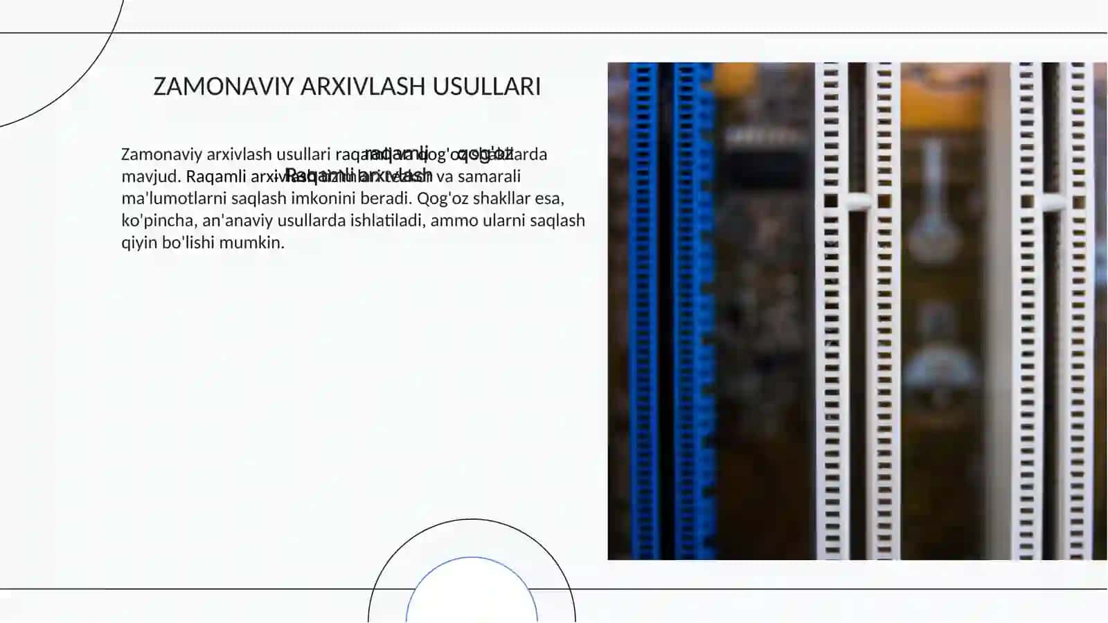 Tibbiyot Axborotlarini Arxivlash: Zamonaviy Usullar va Yondashuvlar 4