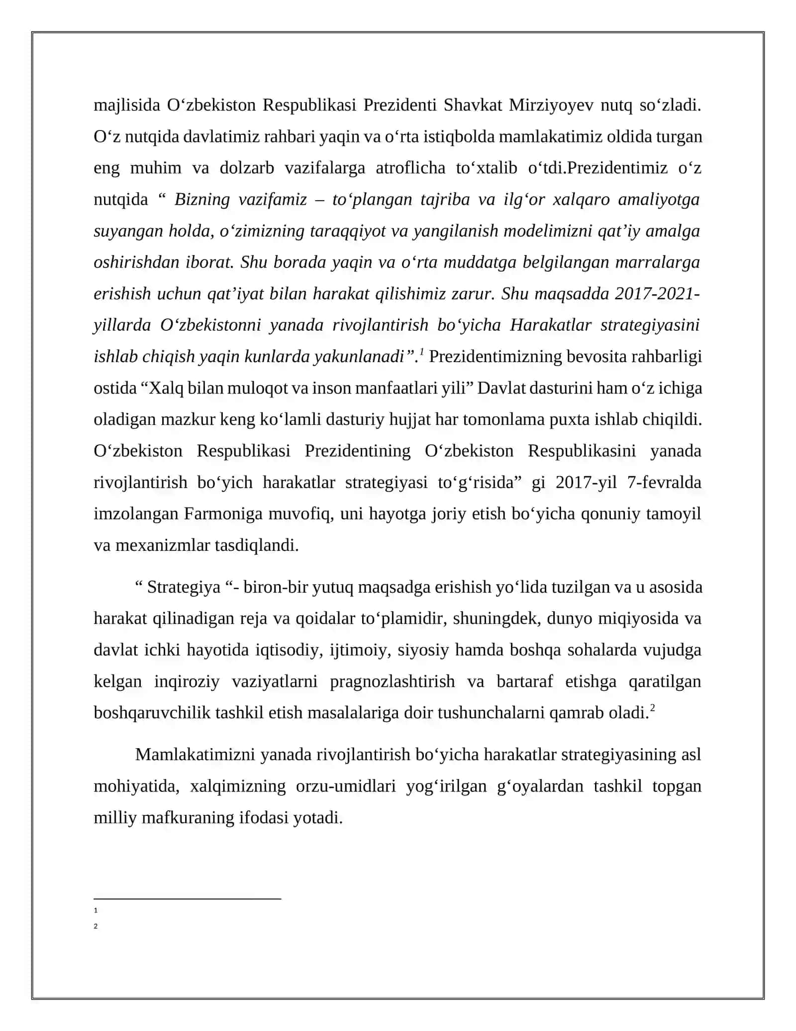 Harakatlar strategiyasi- O‘zbekiston Milliy Tarqqiyoti Yangi Bosqichining Asosi 4