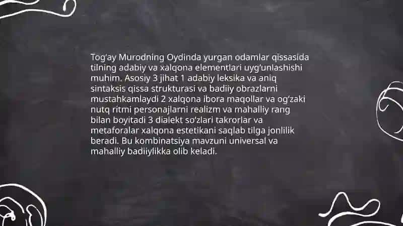 Oydinda yurgan odamlar 4