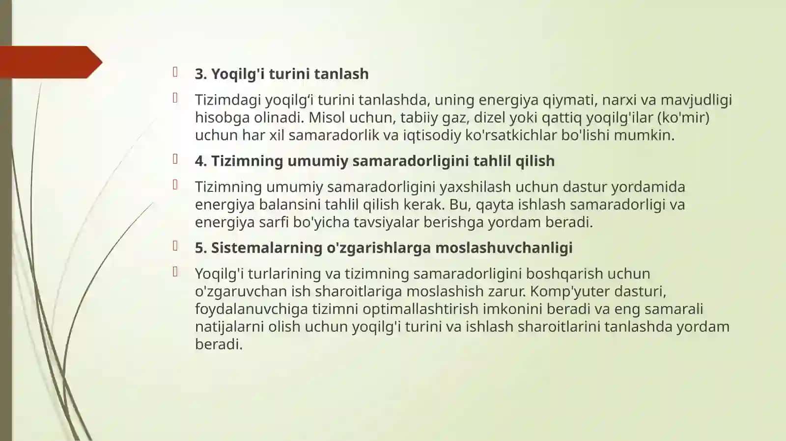 Issiqlik ta'minoti tizimidagi uskunalarni komp'yuter dasturi asosida hisoblash. 4