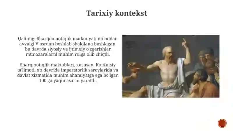 Sharq mutafakkirlarining notiqlik san'ati go'iro'g'i tahlili 4