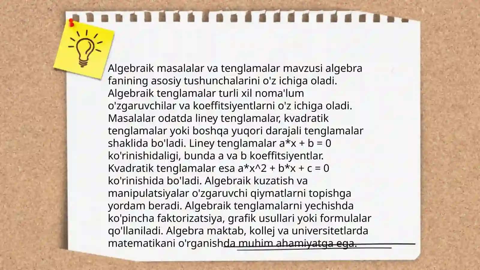Arifmetik masalalar yechish usullari 4