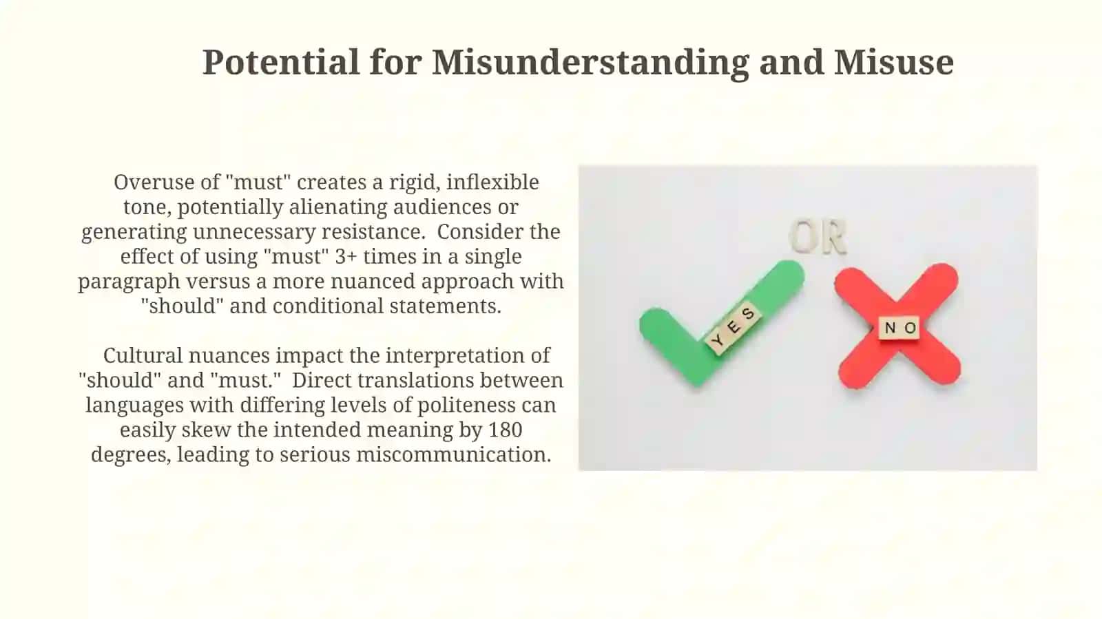 Should and Must 4