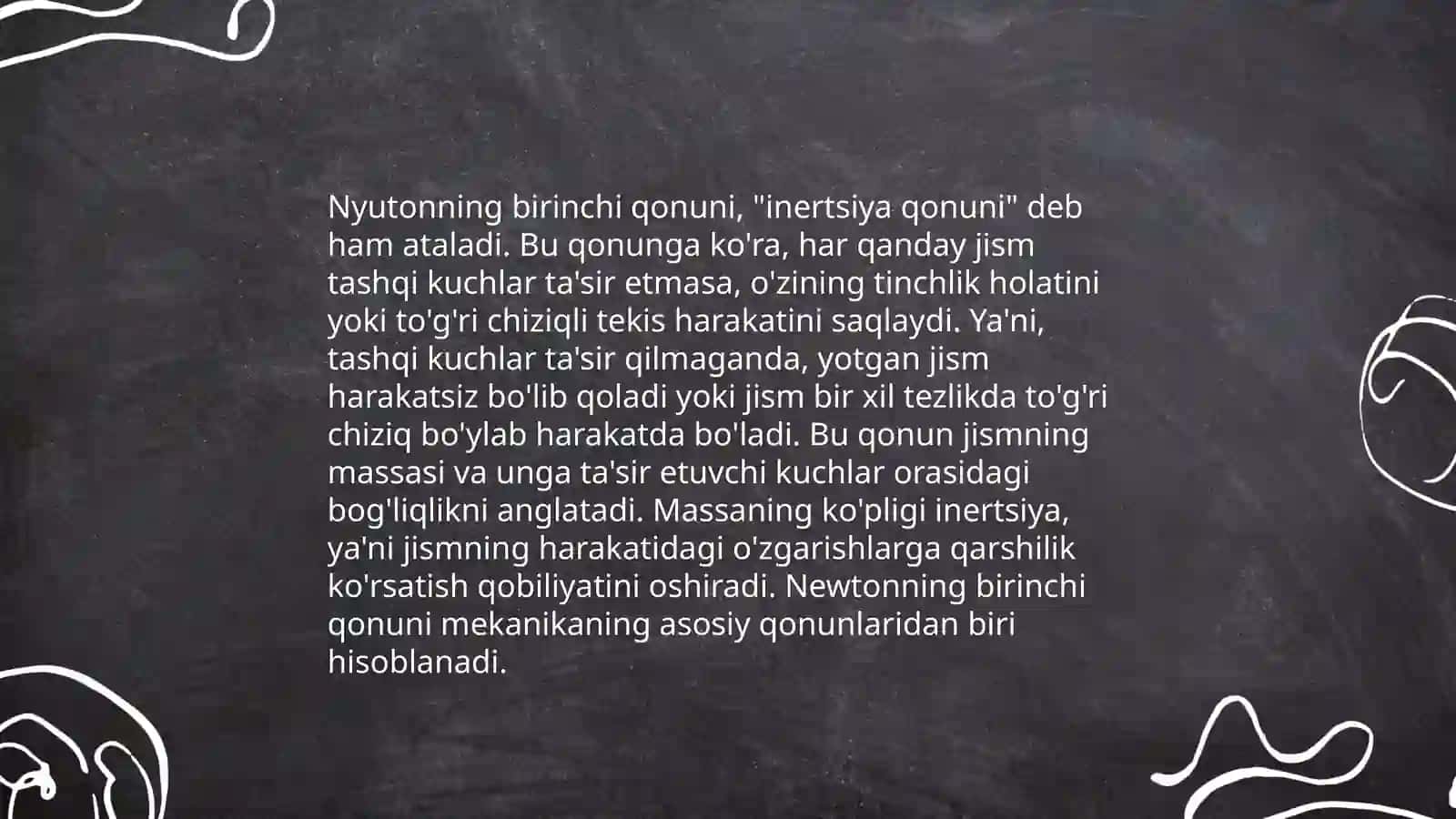 Dinamikaning asosiy tushunchalari va qonunlarini metodik yondashish 4