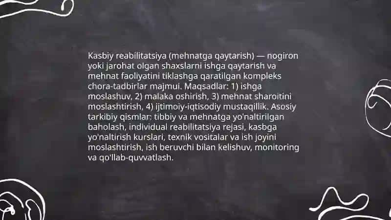 Jismoniy reabilitatsiya (fizioterapiya) 4