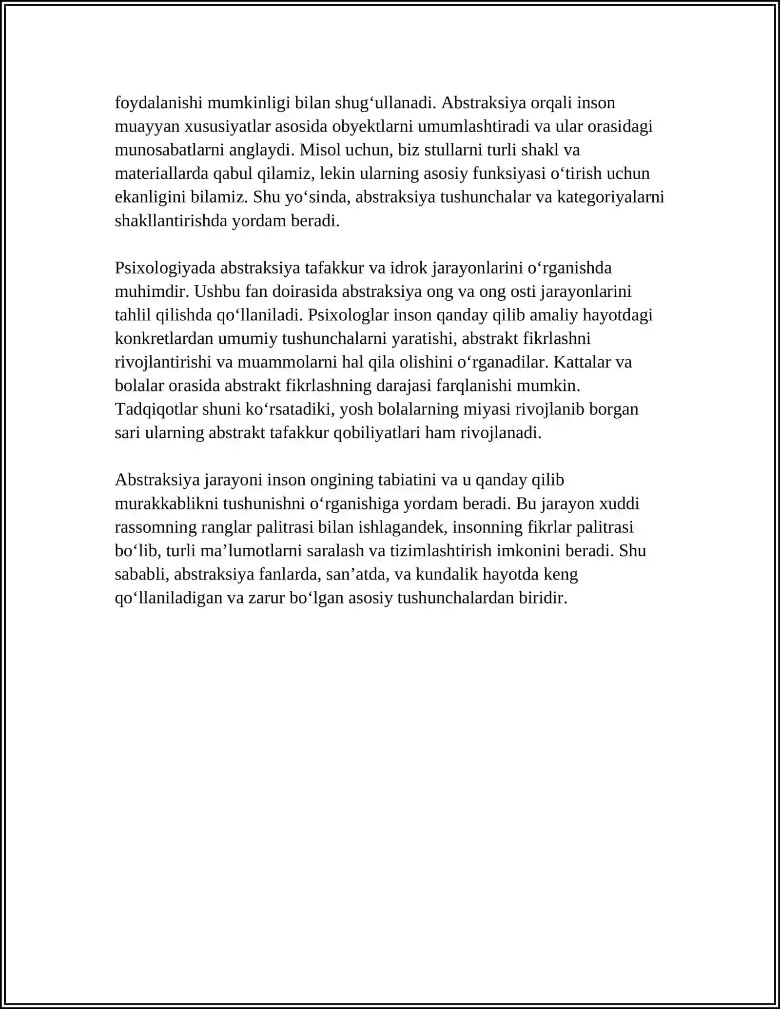 Abstraksiya Tushunchasi va Uning Mohiyati 4
