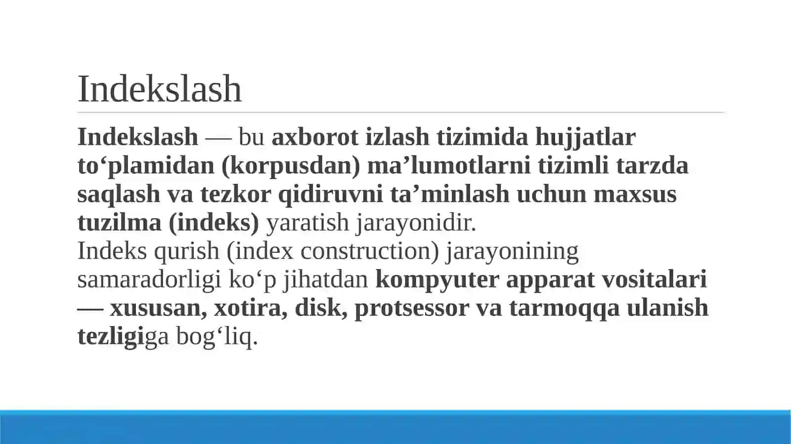 Axborot izlash tizimlarida indekslash usullari 4