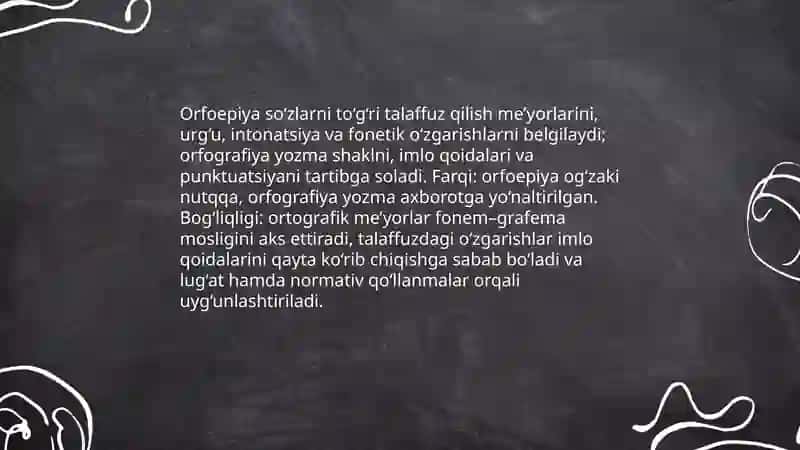 O‘zbek tilining orfoepik me‘yorlari 4