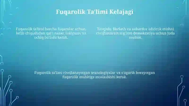 Fuqarolik tarbiyasi 4
