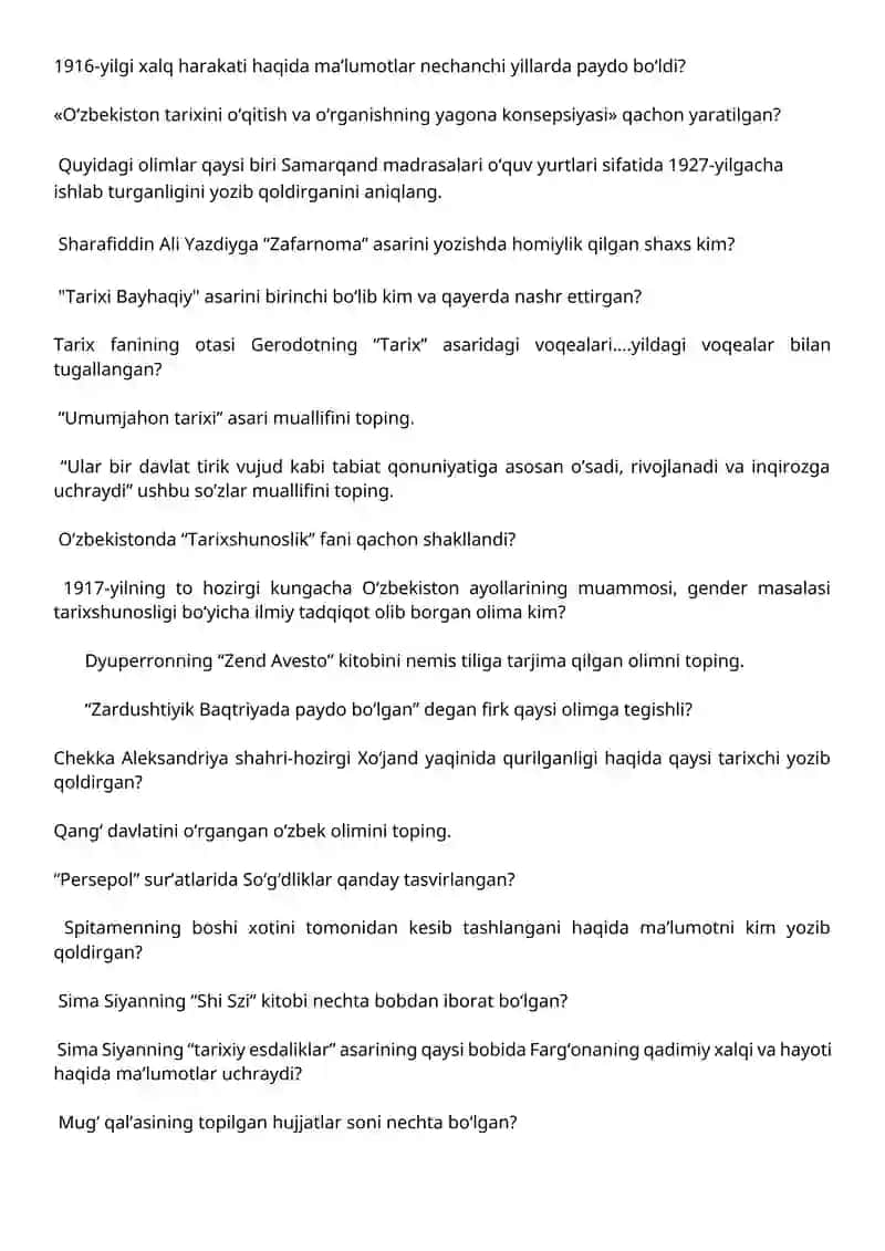 Tarixshunoslik o‘qishlari 4