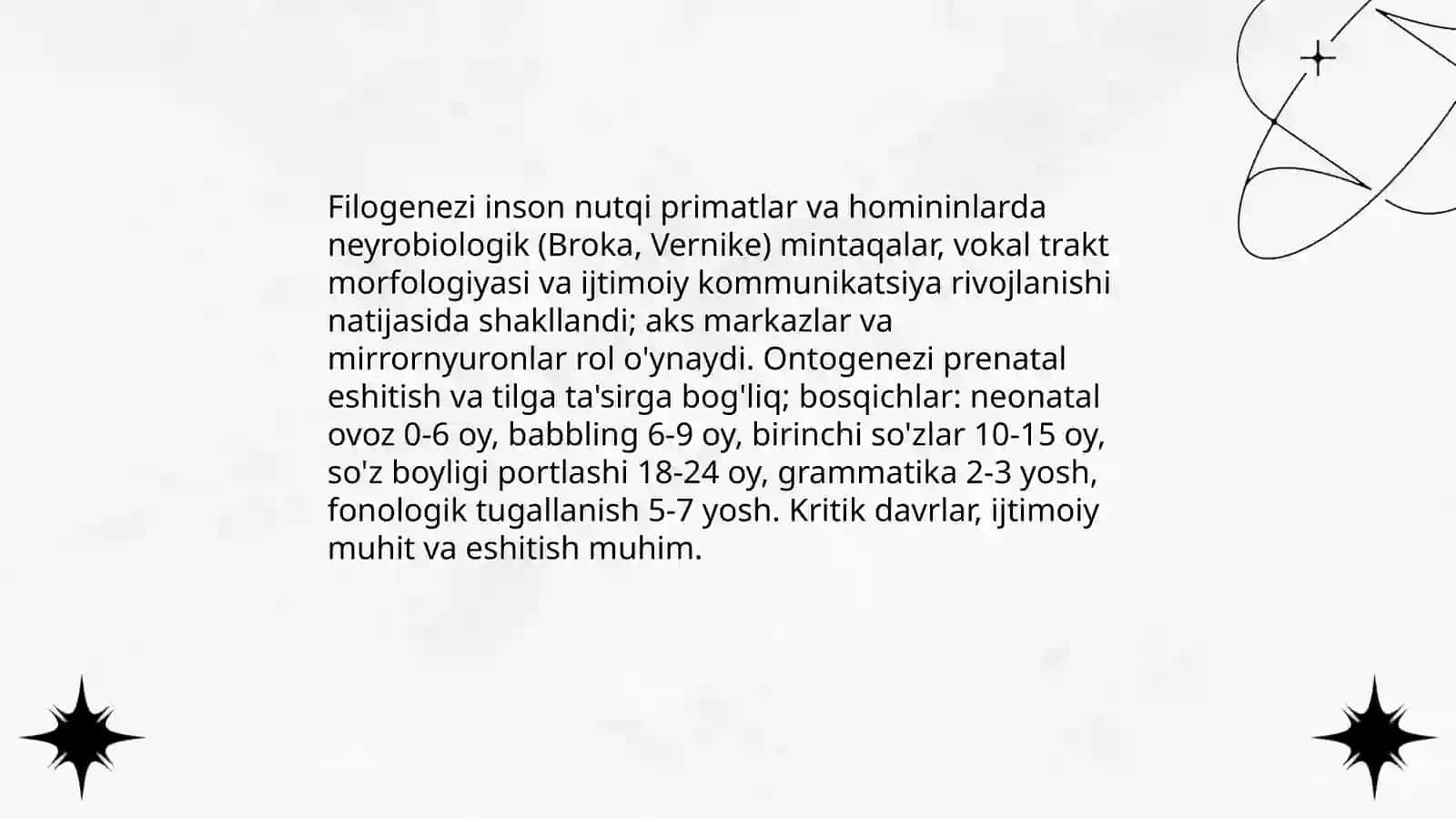Nutqiy bayon etishning vujudga kelishi va muammolari 4