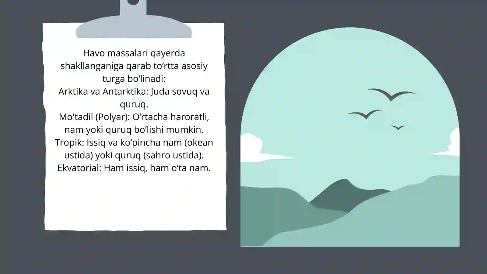 Havo massalari va frontlari 4