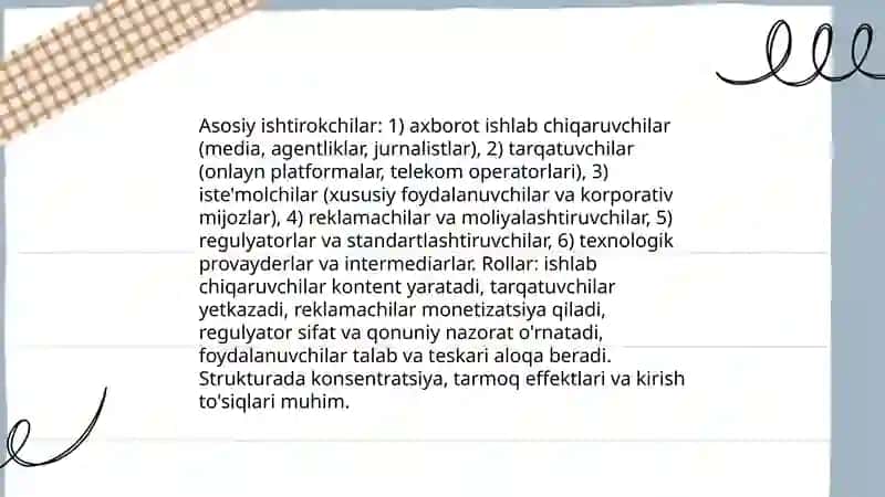 Jahon axborot xizmatlari bozori:asosiy tushunchalar 4