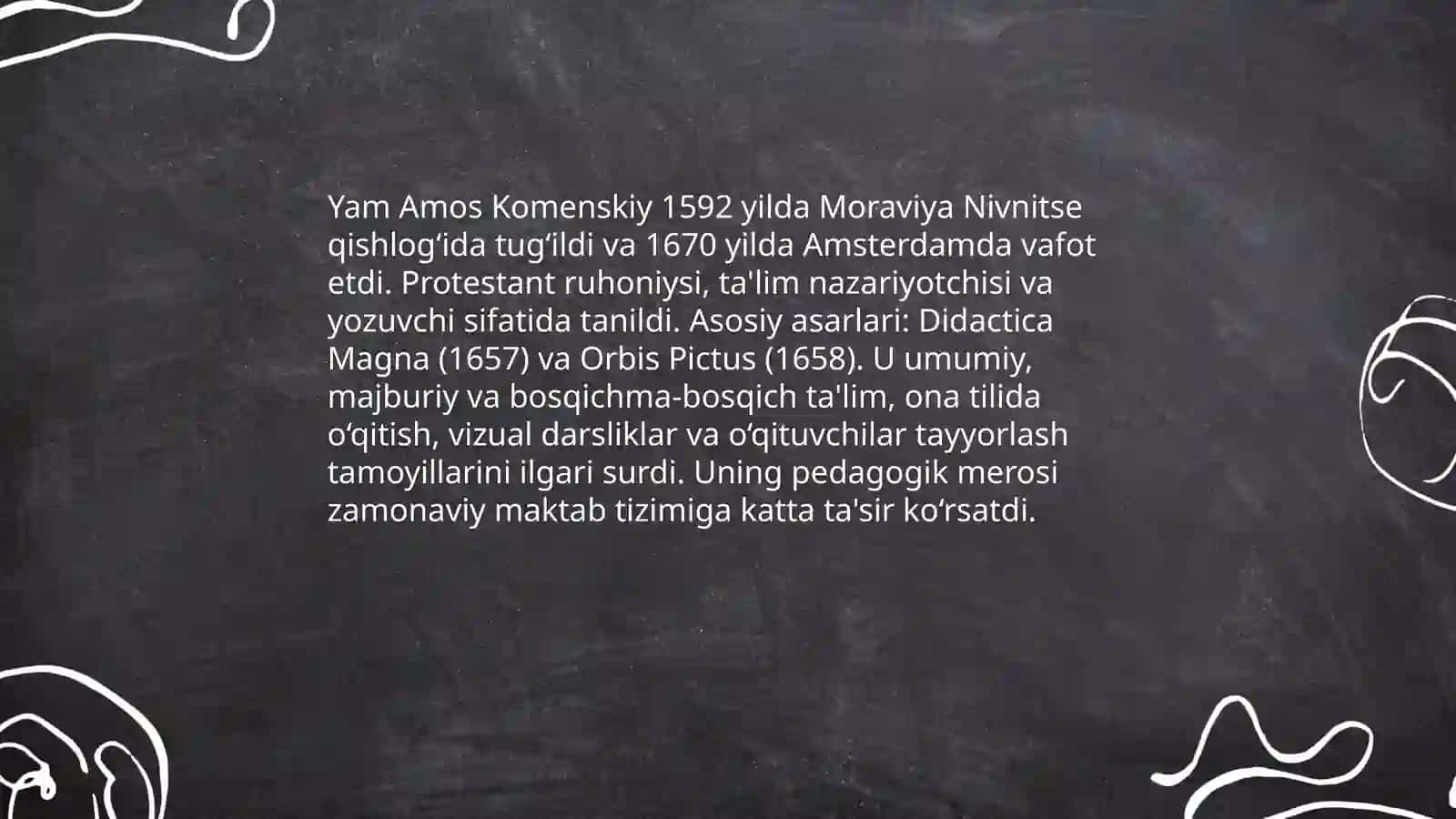Yangi Renessans pedagogikasi. Yam Amos Komenskiyning pedagogik tizimi 4