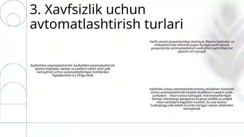 Korxonada Texnologik Jarayon Bajarilishda Xavfsizlikni Ta'Minlashda Avtomatizatsiya Ahamyati 4