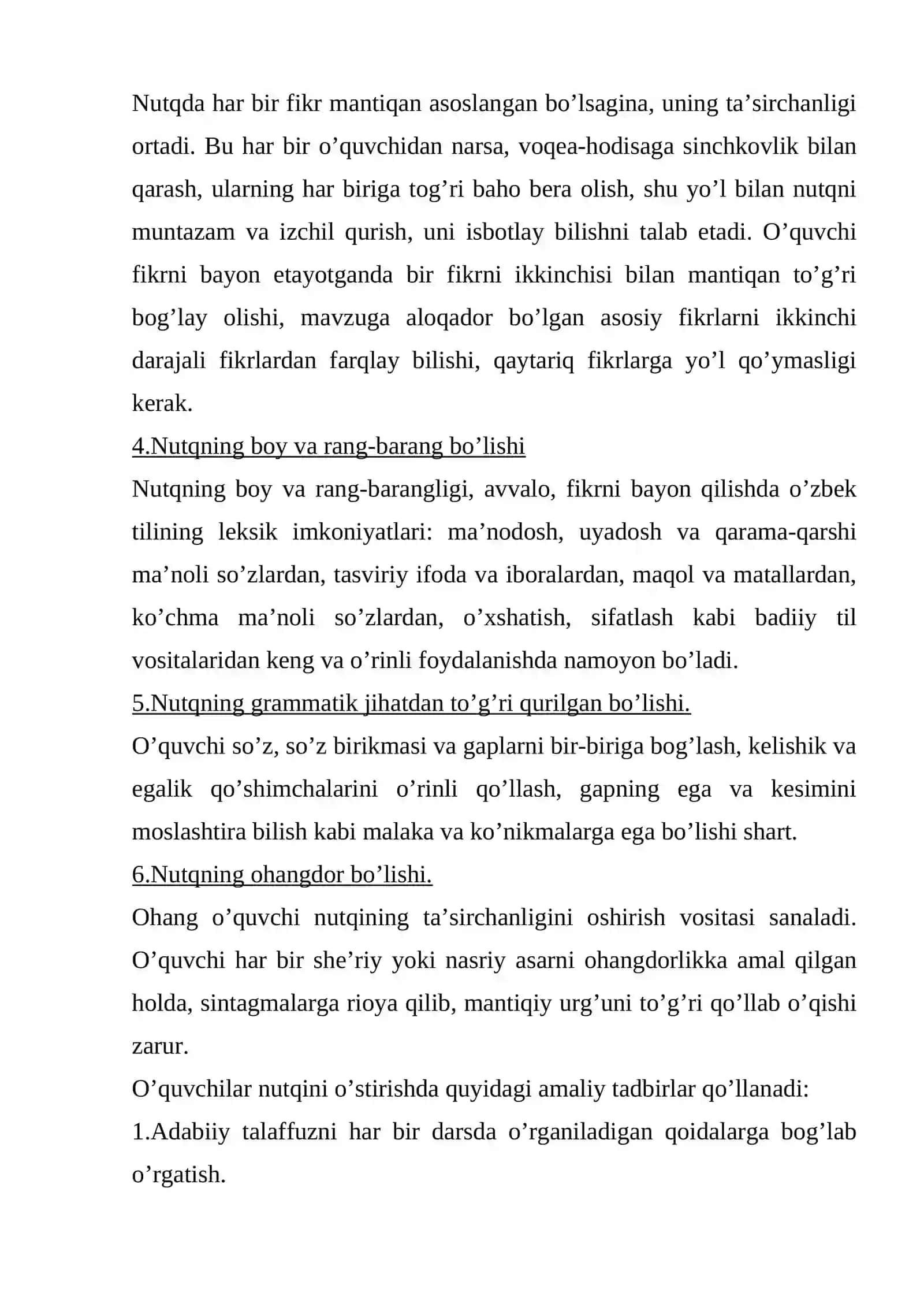 Nutq o’stirish metodikasi 4