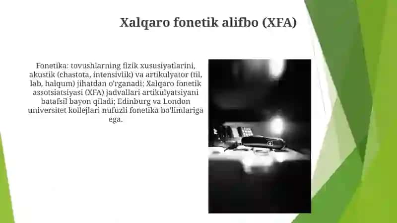 Fonetika unli va undosh tovushlar 4
