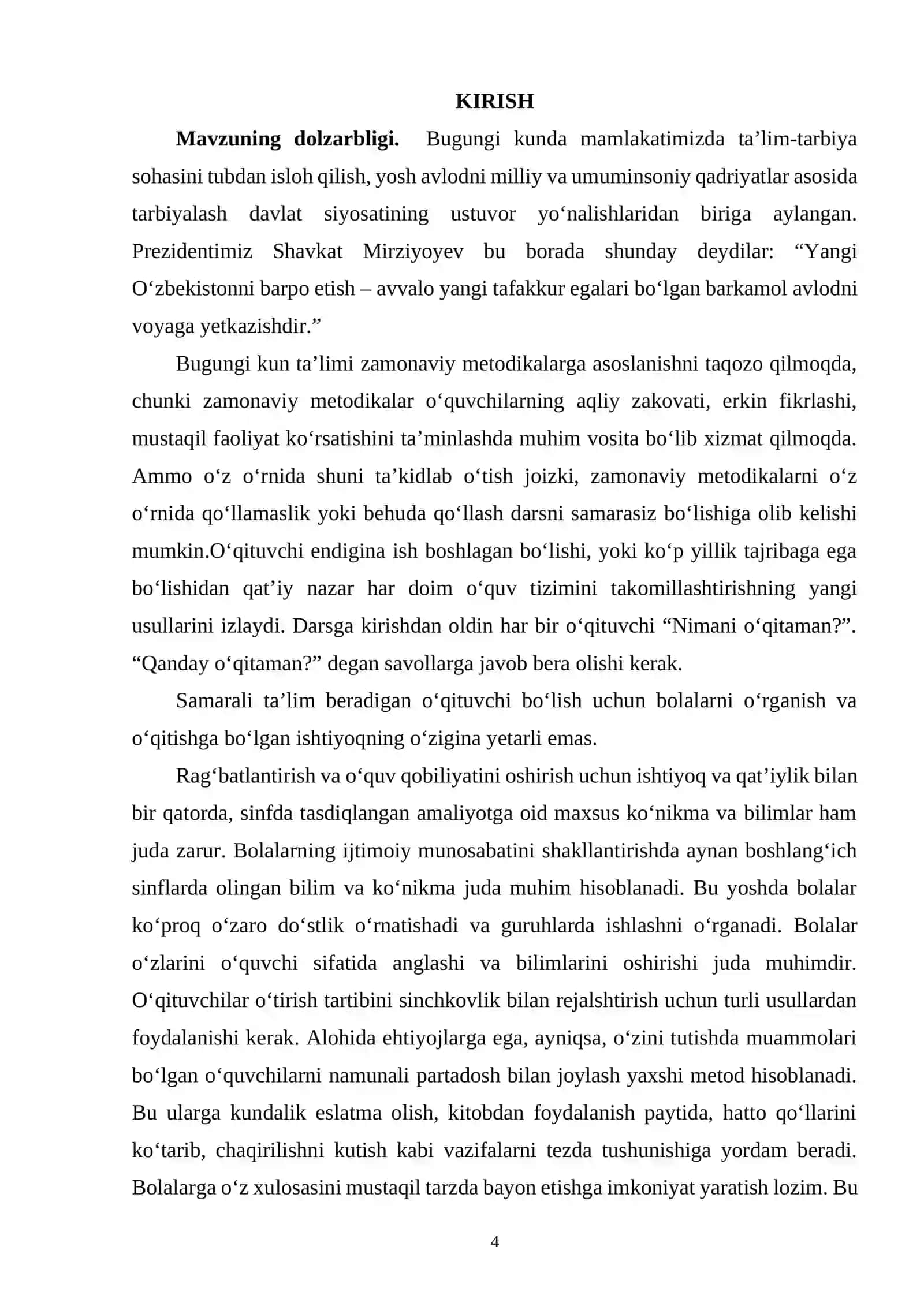 Boshlang‘ich sinflarda so‘z turkumlari tasnifi va kreativ usullardan foydalangan holda so‘z turkumlarini o‘rgatish 4