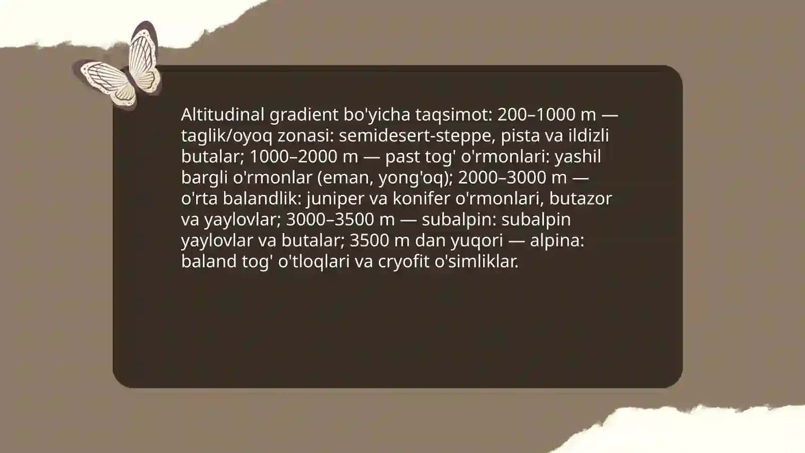 O'zbekiston tog'larida o'sadigan o'simliklar 4